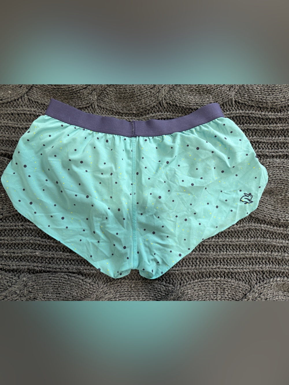 Rabbit Mint Green Polka Dot Athletic Shorts